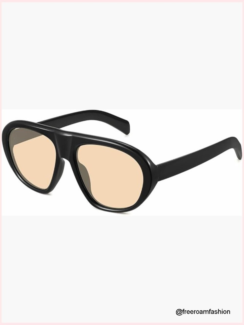 Oversized Aviator Sunglasses - Retro 70s Look with UV400 Protection